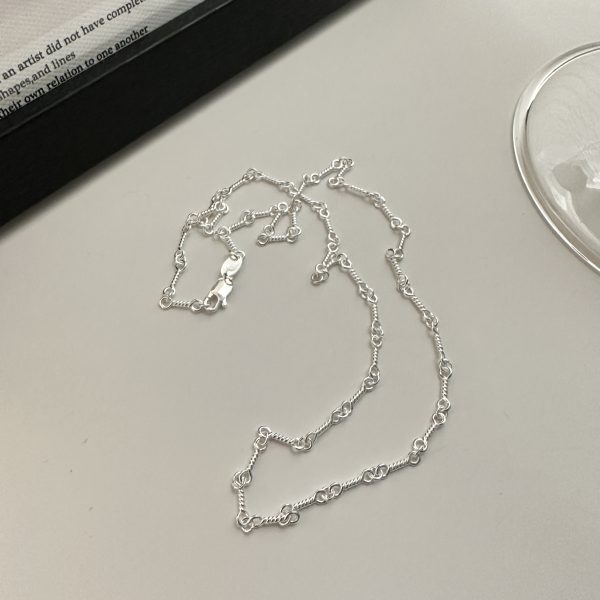 Wholesale 925 Sterling Silver Twisted String Necklace - Image 3