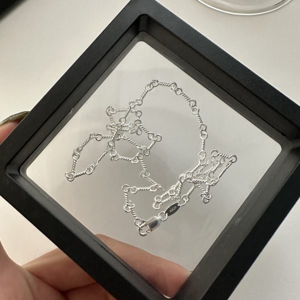 Wholesale 925 Sterling Silver Twisted String Necklace - Image 4