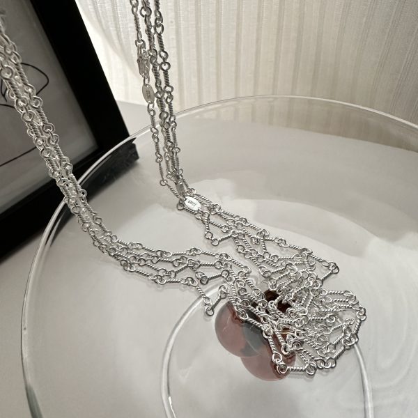 Wholesale 925 Sterling Silver Twisted String Necklace