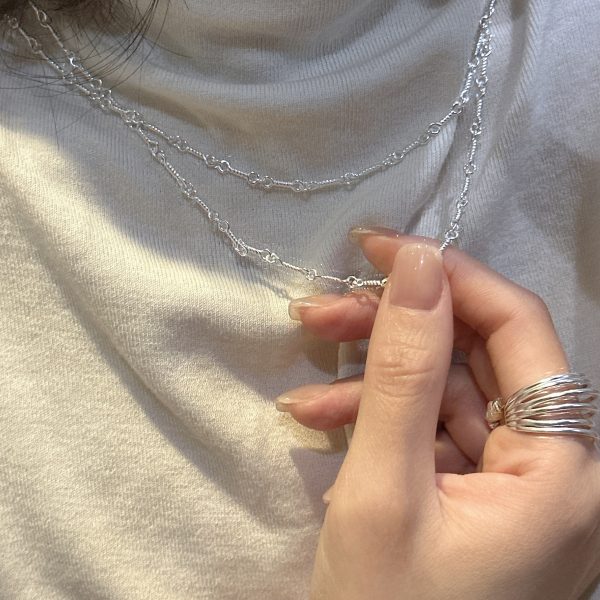 Wholesale 925 Sterling Silver Twisted String Necklace - Image 6