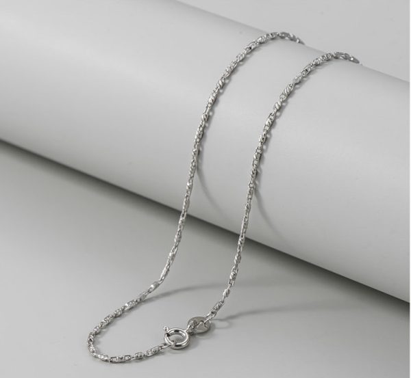 Wholesale 925 Sterling Silver Silver Bead Curb Wheat Chain