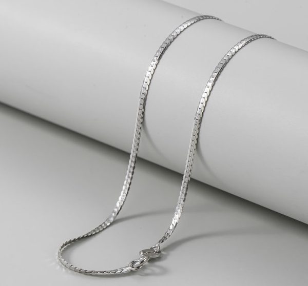 Wholesale 925 Sterling Silver Silver Bead Curb Wheat Chain - Image 4