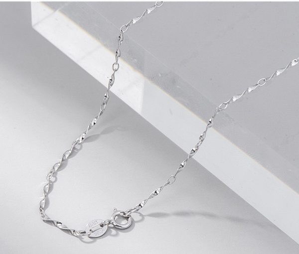 Wholesale 925 Sterling Silver Curb Water-wave Cable Chain - Image 2