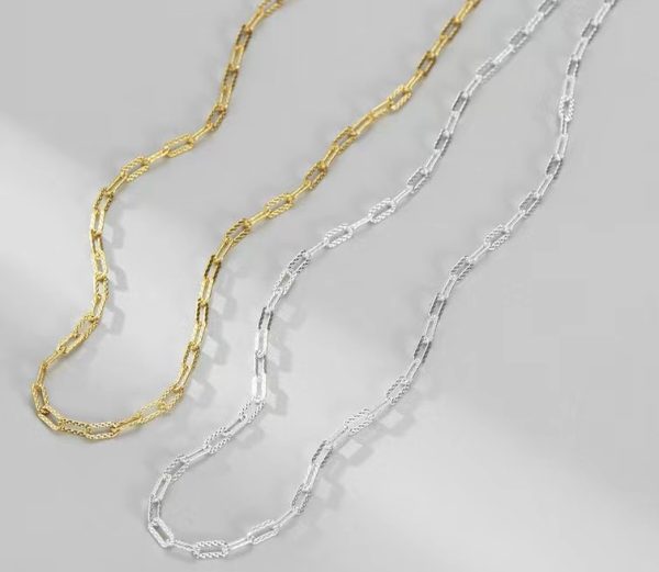 Wholesale 925 Sterling Silver Embroidery Cable Chain