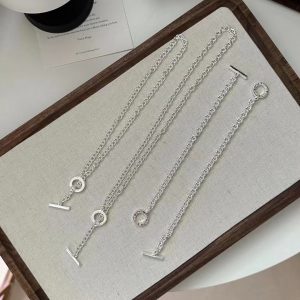 Wholesale 925 Sterling Silver O&T Set Necklace ＆ Bracelet