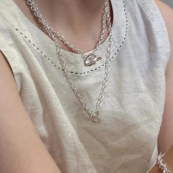 Wholesale 925 Sterling Silver O&T Set Necklace ＆ Bracelet - Image 4