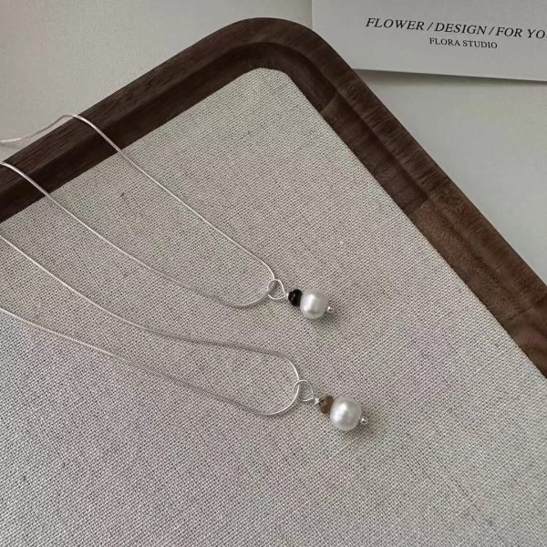 Wholesale 925 Sterling Silver Pearl Set Necklace & earrings
