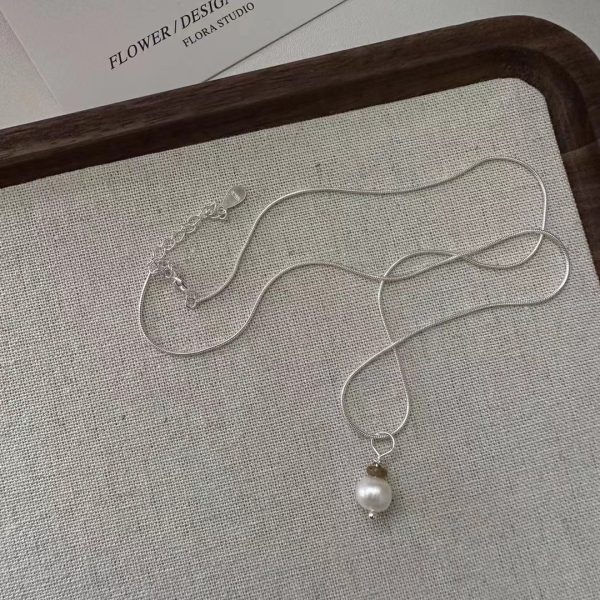 Wholesale 925 Sterling Silver Pearl Set Necklace & earrings - Image 2