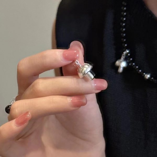 Wholesale 925 Sterling Silver Mushroom Set Earrings ＆ Pendant - Image 5
