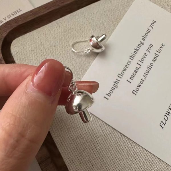 Wholesale 925 Sterling Silver Mushroom Set Earrings ＆ Pendant - Image 4
