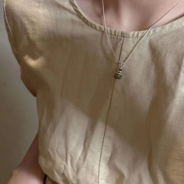 Wholesale 925 Sterling Silver Handmade Natural Stone Necklace - Image 5