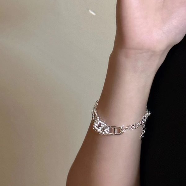 Wholesale 925 Sterling Silver Triple Pig Nose Clasp Necklace ＆ Bracelet - Image 5