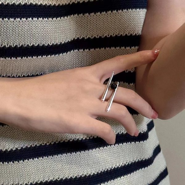 Wholesale 925 Sterling Silver Agate Onyx Ring - Image 7