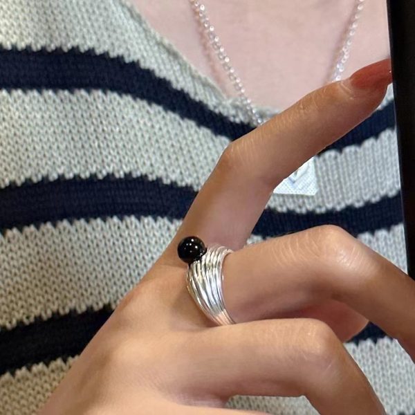 Wholesale 925 Sterling Silver Sea Wave Agate Ring - Image 6