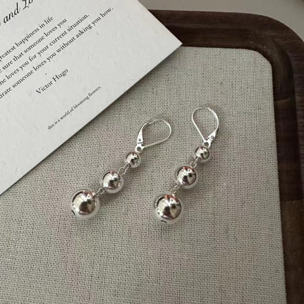 Wholesale 925 Sterling Silver Bead Dangle Earrings - Image 2