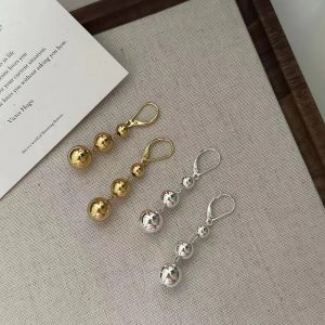 Wholesale 925 Sterling Silver Bead Dangle Earrings