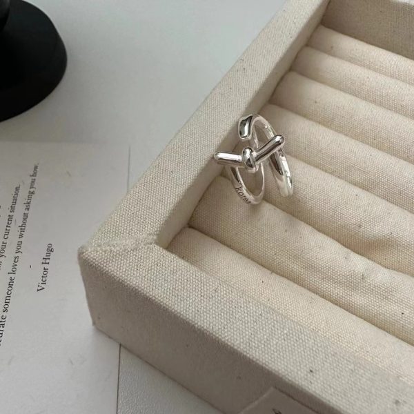 Wholesale 925 Sterling Silver Knot Opening Ring - Image 2