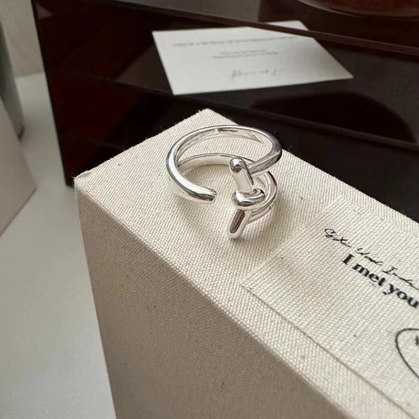Wholesale 925 Sterling Silver Knot Opening Ring - Image 3