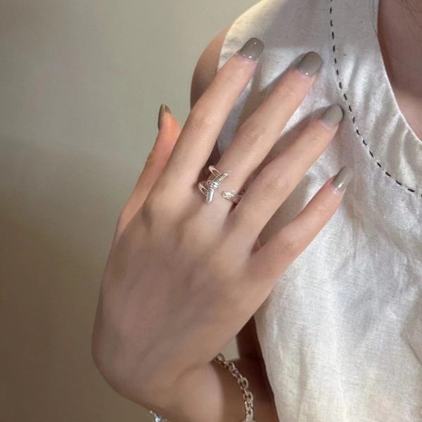 Wholesale 925 Sterling Silver Knot Opening Ring - Image 5