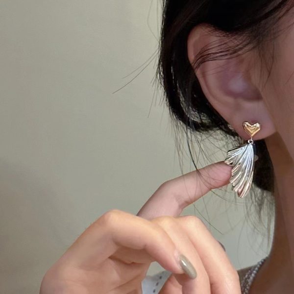 Wholesale 925 Sterling Silver Butterfly Color Separation Earrings - Image 5