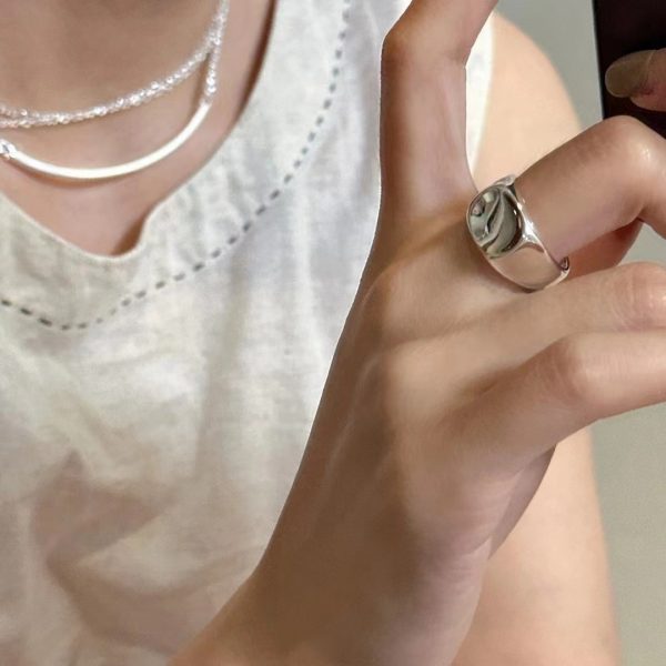 Wholesale 925 Sterling Silver Basic Glossy Ring - Image 5