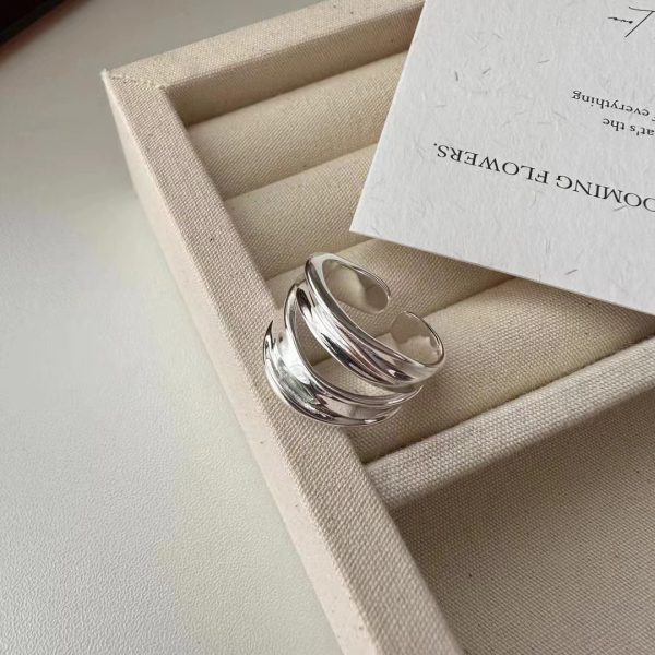 Wholesale 925 Sterling Silver Concave Openwork Ring