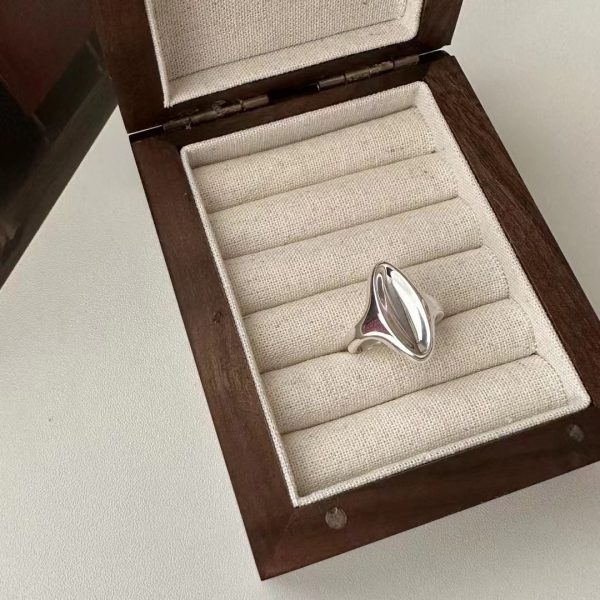 Wholesale 925 Sterling Silver Horse Eye Glossy Ring - Image 2