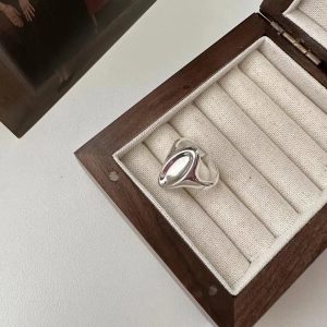Wholesale 925 Sterling Silver Horse Eye Glossy Ring