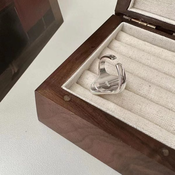 Wholesale 925 Sterling Silver Horse Eye Glossy Ring - Image 3