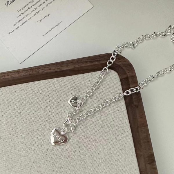 Wholesale 925 Sterling Silver O&T Heart Set Necklace ＆ Bracelet - Image 3
