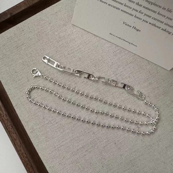 Wholesale 925 Sterling Silver Splicing Ball Necklace - Image 2