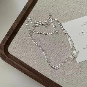 Wholesale 925 Sterling Silver Unisex Pin Buckle Necklace