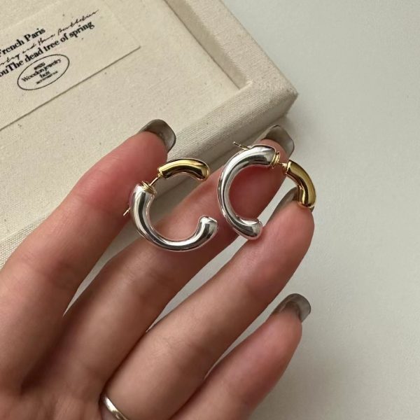 Wholesale 925 Sterling Silver Color Separation Two-Wear Earrings - Image 3