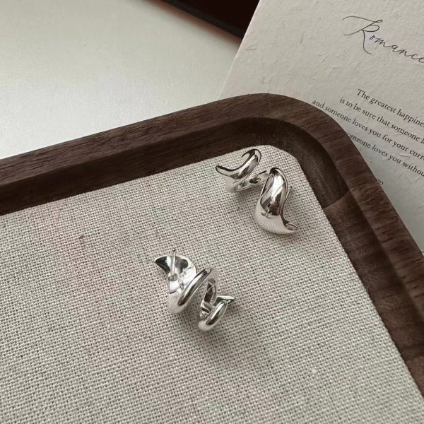 Wholesale 925 Sterling Silver Spiral Earrings