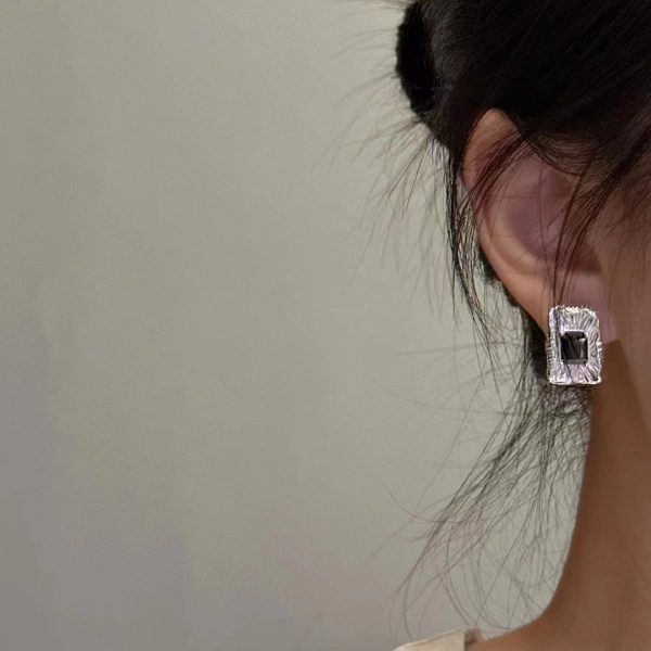 Wholesale 925 Sterling Silver Square Agate Earrings - Image 4