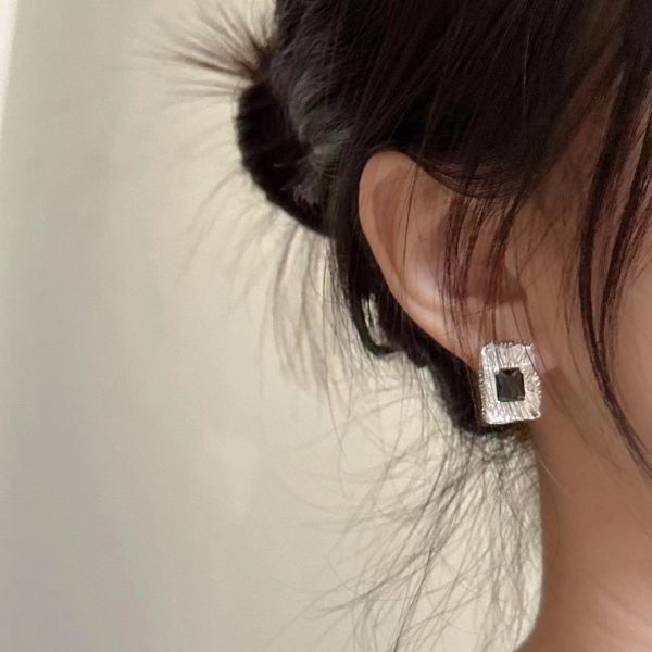 Wholesale 925 Sterling Silver Square Agate Earrings - Image 6