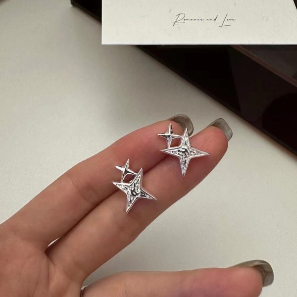 Wholesale 925 Sterling Silver Star Earrings - Image 3
