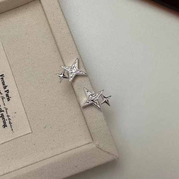 Wholesale 925 Sterling Silver Star Earrings