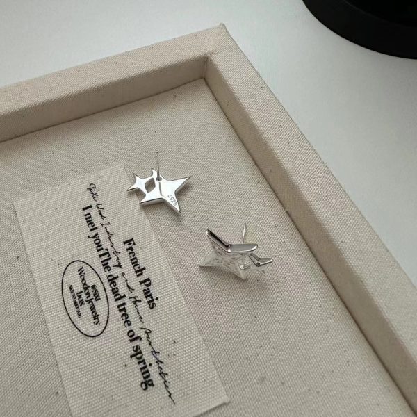 Wholesale 925 Sterling Silver Star Earrings - Image 2