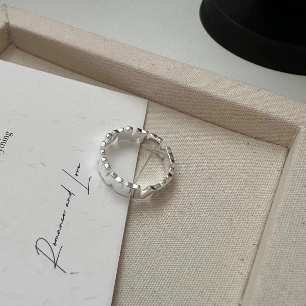 Wholesale 925 Sterling Silver V Open Ring