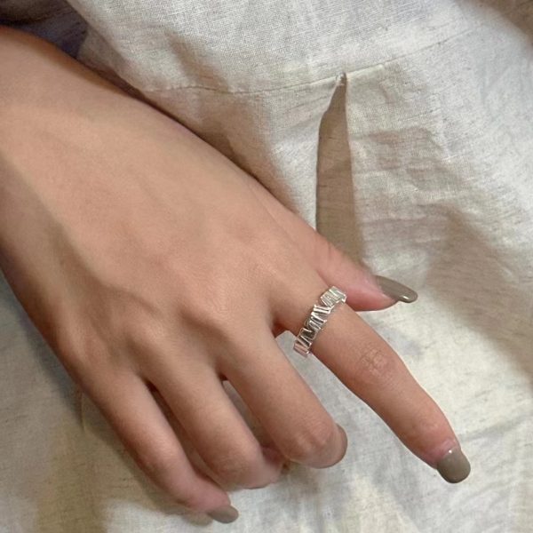 Wholesale 925 Sterling Silver V Open Ring - Image 5