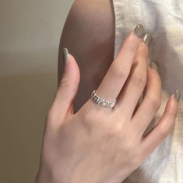 Wholesale 925 Sterling Silver V Open Ring - Image 6