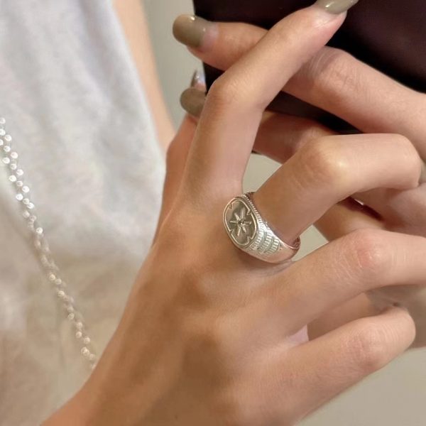 Wholesale 925 Sterling Silver Hexagonal Star Ring - Image 5
