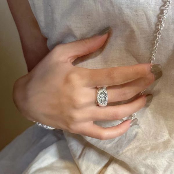 Wholesale 925 Sterling Silver Hexagonal Star Ring - Image 6