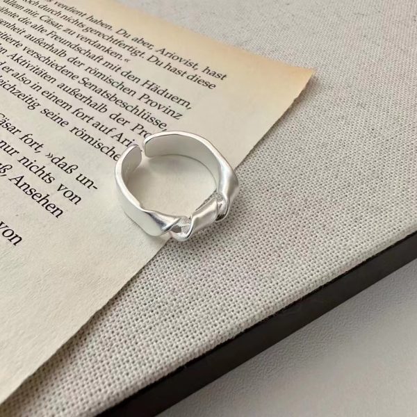 Wholesale 925 Sterling Silver Matte Twist Ring - Image 3