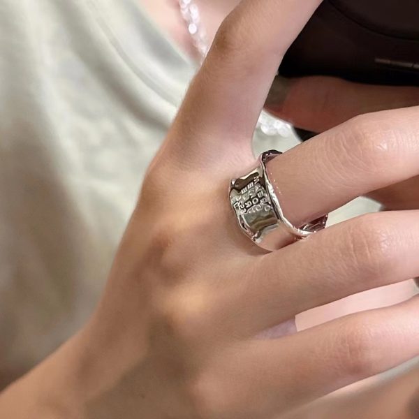 Wholesale 925 Sterling Silver Alphabet Ring - Image 4