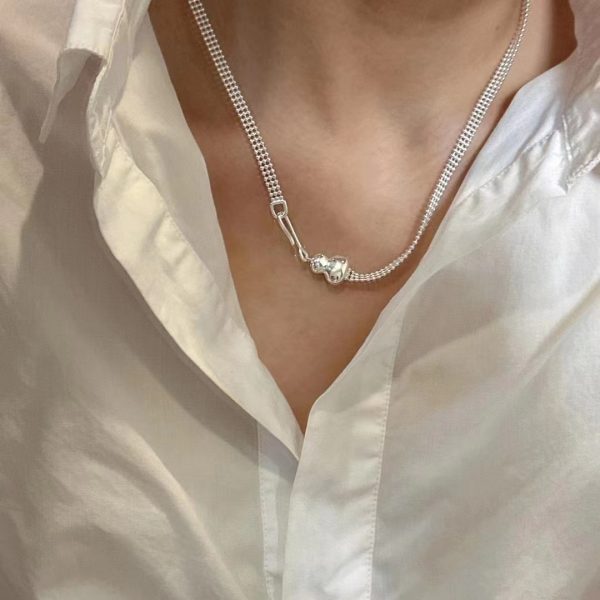 Wholesale 925 Sterling Silver Gourd Row Bead Necklace - Image 5