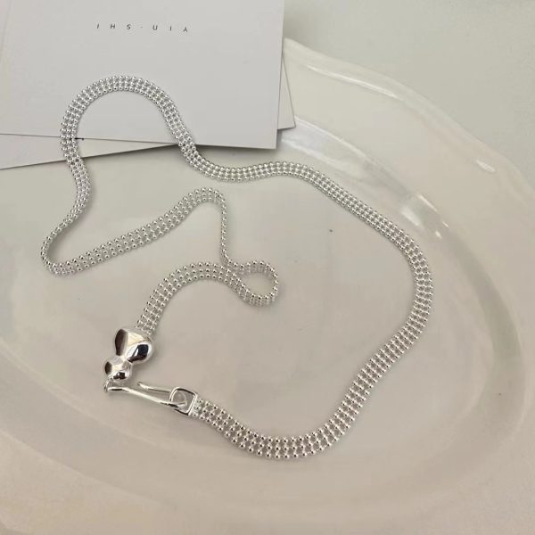 Wholesale 925 Sterling Silver Gourd Row Bead Necklace - Image 3