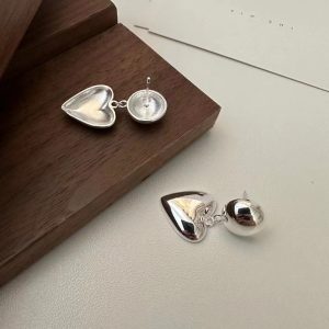 Wholesale 925 Sterling Silver Love shape earrings