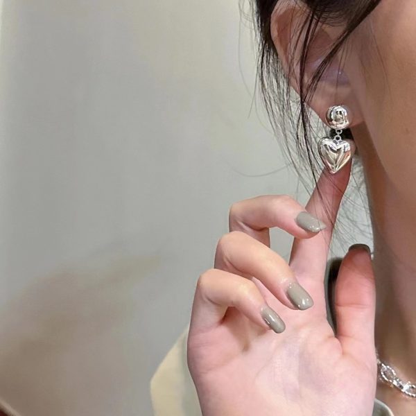 Wholesale 925 Sterling Silver Love shape earrings - Image 5